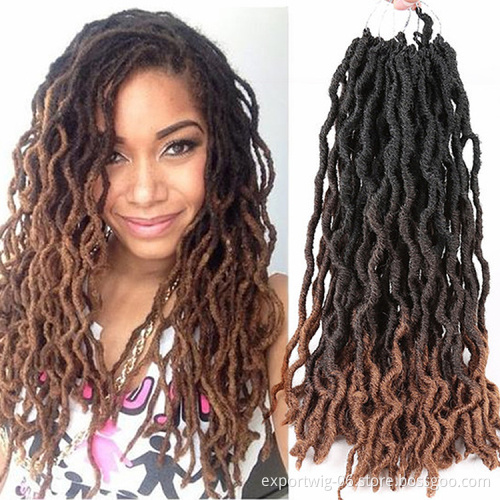 Crochet faux locs gypsy goddess locs synthetic braiding hair extensions wavy gypsy locs Passion Twist Hair gypsy crochet hair